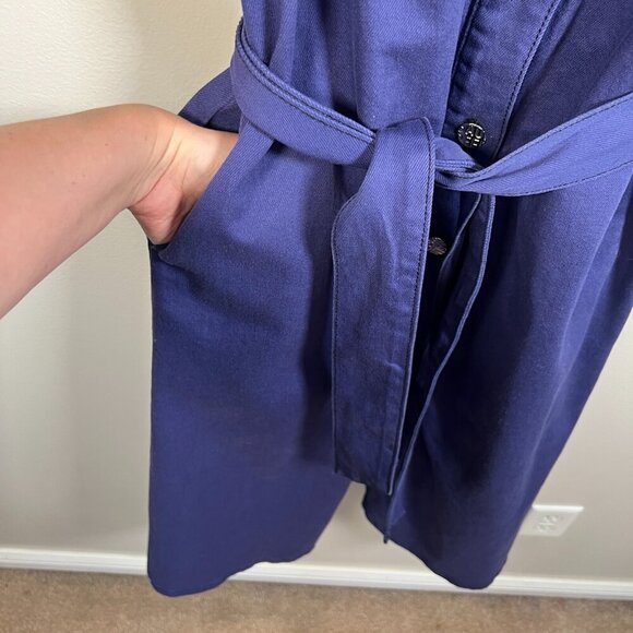 Baum Und Pferdgarten Ananda Shirt Dress Size EU 36 US Small Blue Belted Work - Picture 8 of 10